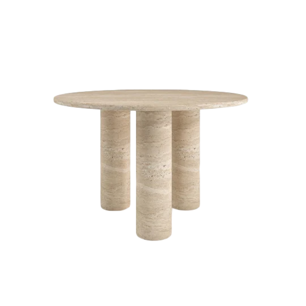 Travertena travertine dining table