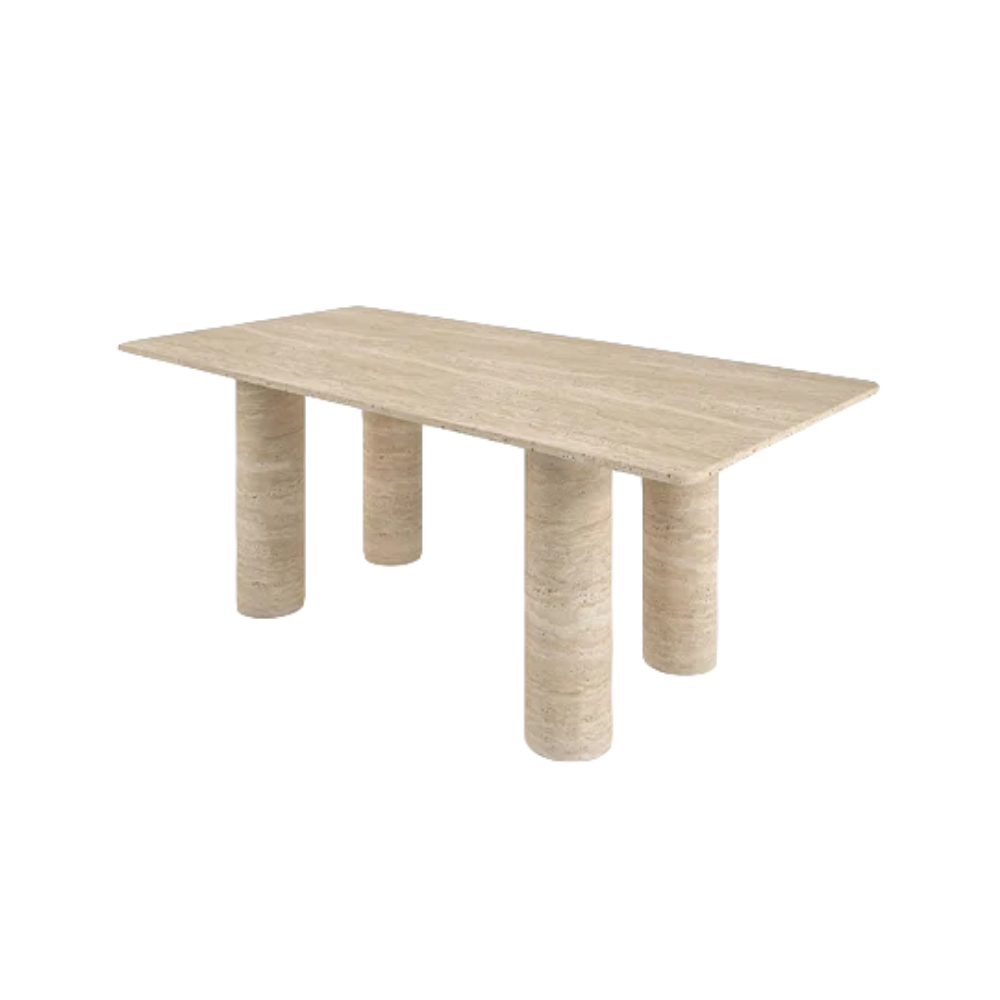 Travertena travertine dining table