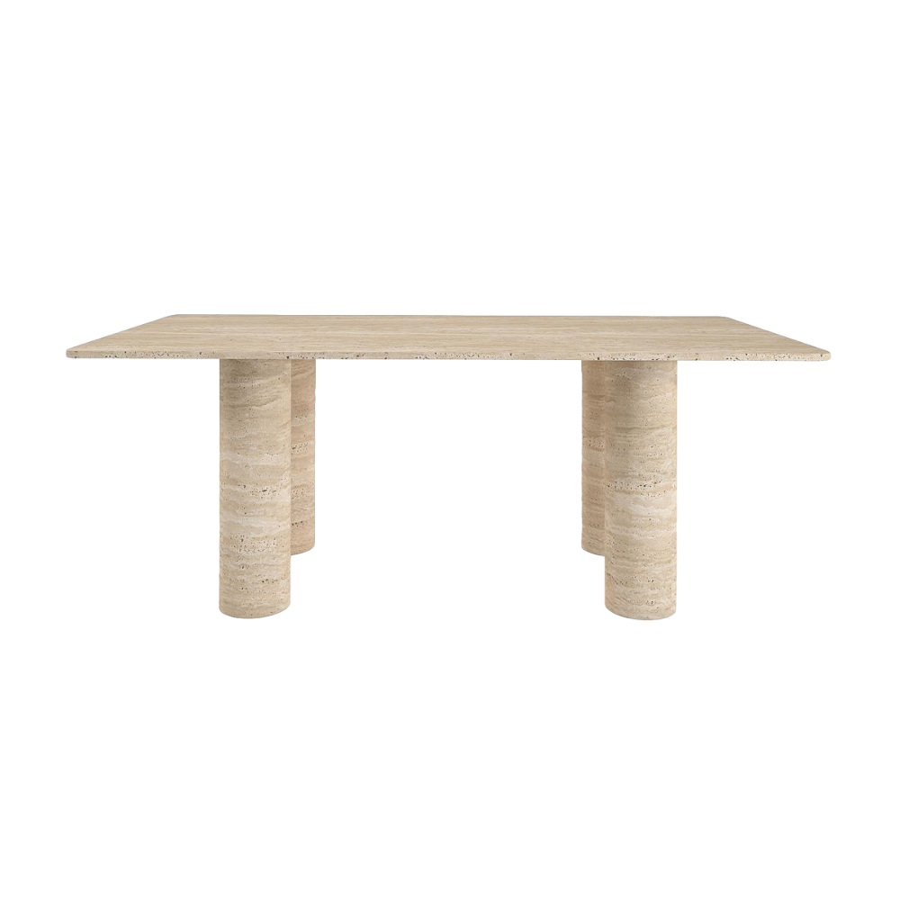 Travertena travertine dining table