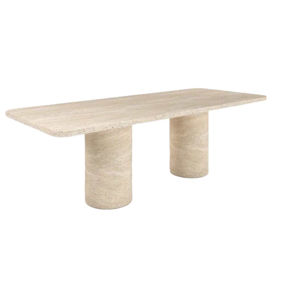 Travertena travertine dining table