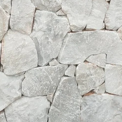 Travertena Mugla White Rockface Marble