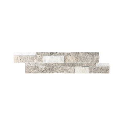 Travertena Silver Mugla Beyazi Travertine Ledger Panel