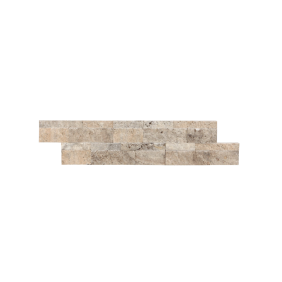 Travertena Silver Travertine Ledger Panel