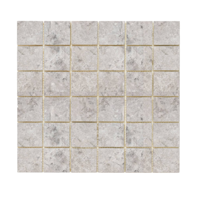 Travertena Tundra Gray Mosaic Marble