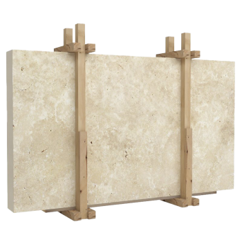 Travertena ivory travertine slab